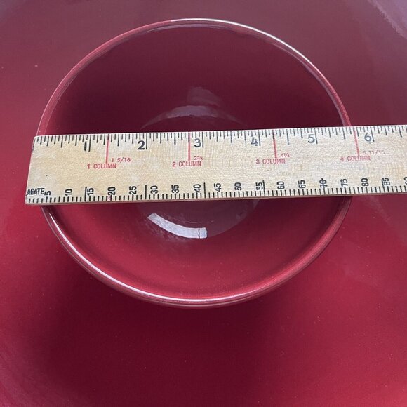 Waechtersbach Chip Dip Salsa Bowl Noble Excellence Candy Apple Red Germany FLAW - Picture 8 of 9